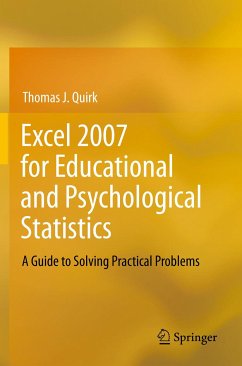 Excel 2007 for Educational and Psychological Statistics (eBook, PDF) - Quirk, Thomas J