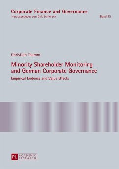 Minority Shareholder Monitoring and German Corporate Governance - Thamm, Christian