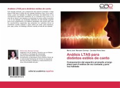 Análisis LTAS para distintos estilos de canto