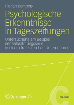 Psychologische Erkenntnisse in Tageszeitungen (eBook, PDF) - Bamberg, Florian