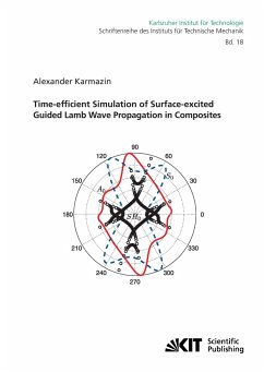 Time-efficient Simulation of Surface-excited Guided Lamb Wave Propagation in Composites