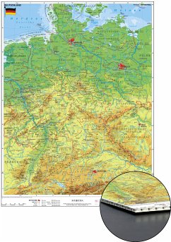 Cover Deutschland physisch zum Pinnen auf Wabenplatte, Planokarte