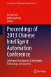 Proceedings of 2013 Chinese Intelligent... - Bild 1