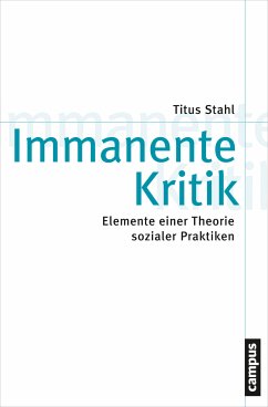 Immanente Kritik (eBook, PDF) - Stahl, Titus
