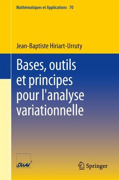 Bases, outils et principes pour l'analyse variationnelle (eBook, PDF) - Hiriart-Urruty, Jean-Baptiste