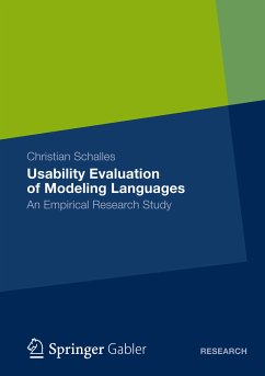 Usability Evaluation of Modeling Languages (eBook, PDF) - Schalles, Christian