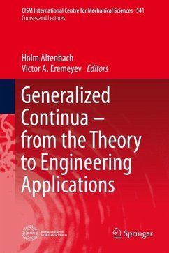 Cover Generalized Continua - from the Theory to Engineering Applications (eBook, PDF)