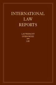 Cover International Law Reports: Volume 153