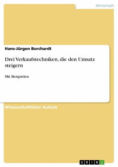 Drei Verkaufstechniken, die den Umsatz steigern (eBook, PDF) - Borchardt, Hans-Jürgen