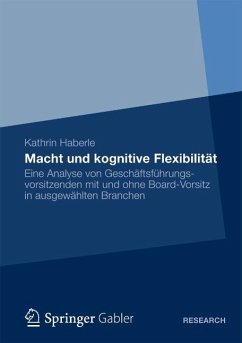 Macht und kognitive Flexibilität (eBook, PDF) - Haberle, Kathrin