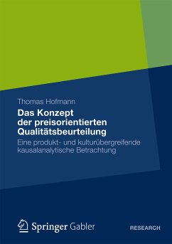 Das Konzept der preisorientierten Qualitätsbeurteilung (eBook, PDF) - Hofmann, Thomas