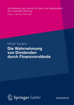 Die Wahrnehmung von Dividenden durch Finanzvorstände (eBook, PDF) - Topalov, Mihail