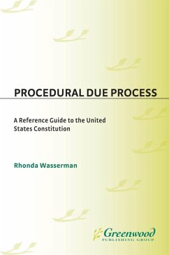 Procedural Due Process (eBook, PDF) - Wasserman, Rhonda