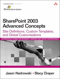 SharePoint 2003 Advanced Concepts (eBook, ePUB) - Draper, Stacy; Nadrowski, Jason
