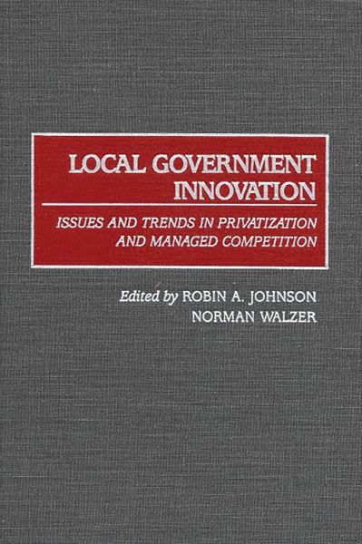Local Government Innovation (eBook, PDF) Local Government Innovation (eBook, PDF)