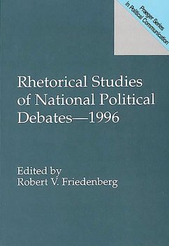 Rhetorical Studies of National Political Debates (eBook, PDF)