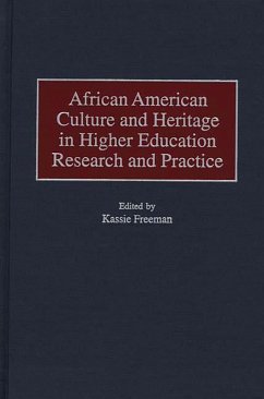 Cover African American Culture and Heritage in Higher Education Research and Practice (eBook, PDF)