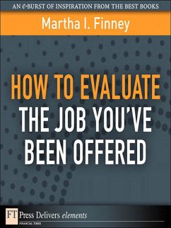 How to Evaluate the Job You've Been Offered (eBook, ePUB) - Finney, Martha