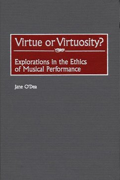 Cover Virtue or Virtuosity? (eBook, PDF)