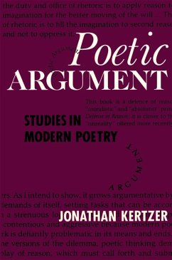 Poetic Argument (eBook, PDF) - Kertzer, Jonathan