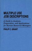 Multiple Use Job Descriptions (eBook, PDF)