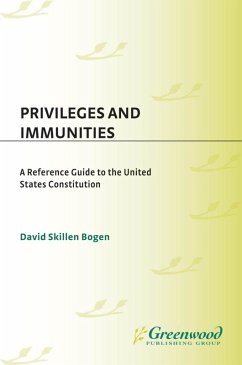 Cover Privileges and Immunities (eBook, PDF)