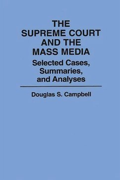 Cover The Supreme Court and the Mass Media (eBook, PDF)