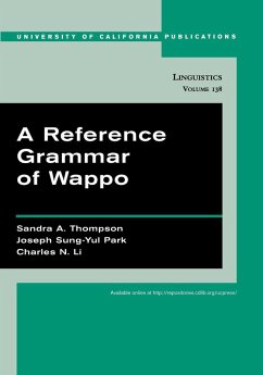 Cover A Reference Grammar of Wappo (eBook, PDF)