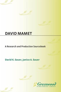 Cover David Mamet (eBook, PDF)