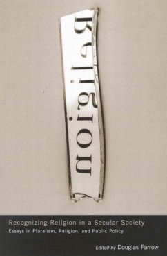 Cover Recognizing Religion in a Secular Society (eBook, PDF)