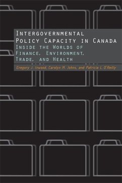 Cover Intergovernmental Policy Capacity in Canada (eBook, PDF)