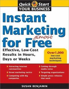 Instant Marketing for Almost Free (eBook, ePUB) - Benjamin, Susan