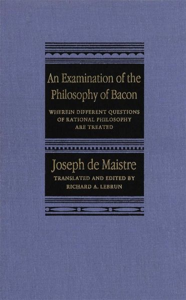 Examination of the Philosophy of Bacon (eBook, PDF)