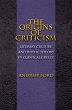 Origins of Criticism (eBook, ePUB) - Bild 1