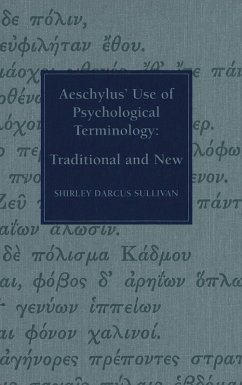 Cover Aeschylus' Use of Psychological Terminology (eBook, PDF)