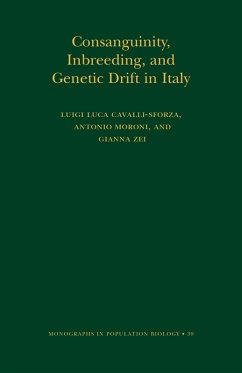 Consanguinity, Inbreeding, and Genetic Drift in Italy (MPB-39) (eBook, PDF) - Cavalli-Sforza, Luigi Luca