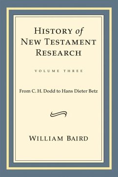 Cover History of New Testament Research (eBook, ePUB)
