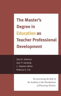 Cover The Master's Degree in Education as Teacher Professional Development (eBook, ePUB)