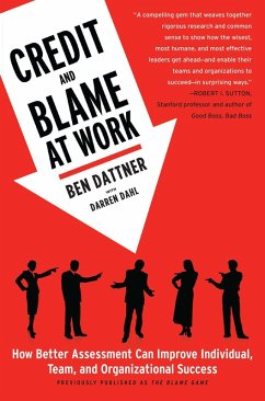 Credit and Blame at Work (eBook, ePUB) - Dattner, Ben