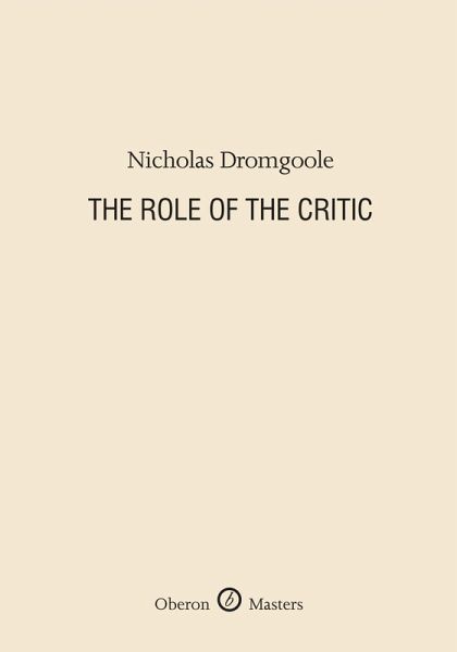 The Role of the Critic (eBook, ePUB)