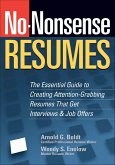 No-Nonsense Resumes (eBook, ePUB)