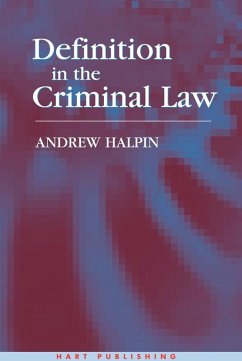 Cover Definition in the Criminal Law (eBook, PDF)