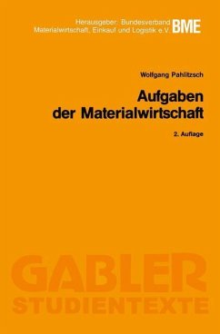 Aufgaben der Materialwirtschaft - Pahlitzsch, Wolfgang
