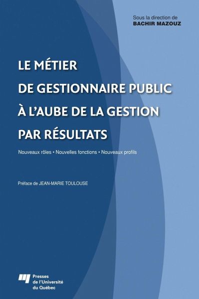 Métier de gestionnaire public (eBook, PDF)