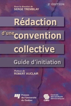 Cover Rédaction d'une convention collective (eBook, PDF)
