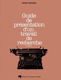 Cover Guide de présentation d'un travail de recherche (eBook, PDF)