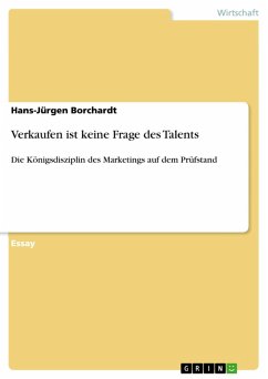 Verkaufen ist keine Frage des Talents (eBook, ePUB) - Borchardt, Hans-Jürgen