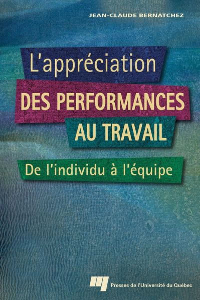 L'appréciation des performances au travail (eBook, PDF)