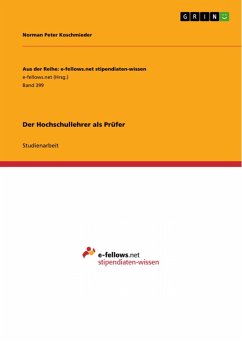 Der Hochschullehrer als Prüfer (eBook, ePUB) - Koschmieder, Norman Peter