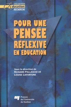 Cover Pour une pensee reflexive en education (eBook, PDF)